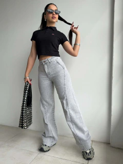Wide Leg Hudson Gray