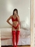 Conjunto puntilla rojo + medias art 315/111 (Malena Opus) - comprar online
