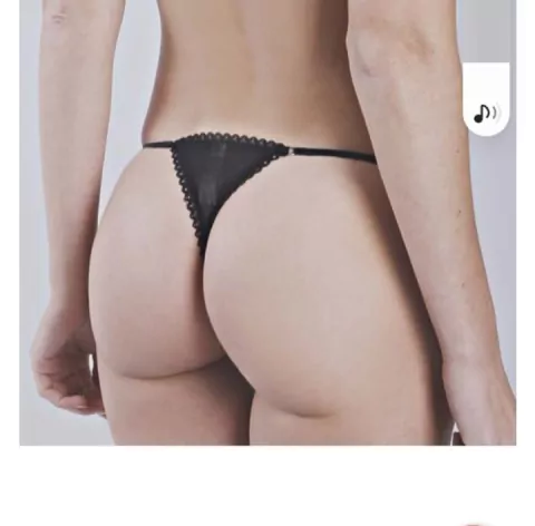 Tanga regulable negra 584 (M. Luchetti)
