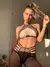 Conjunto Libra nude con negro (Imperio) - Anastasia Lingerie