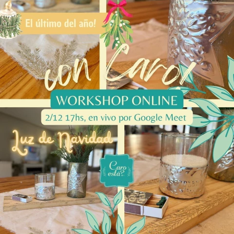 2/12♥ WORKSHOP ONLINE CON CARO ESTA - Luz de - comprar online
