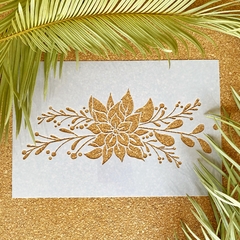 CE 41 Flor estrella federal 20x30 Stencil Caro esta - comprar online