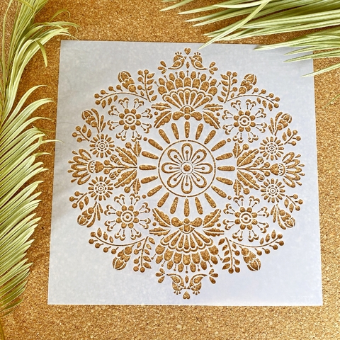 CE 18 MANDALA2 30x30 Stencil Caro esta - comprar online