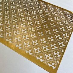 Foil A4 Estampado Trama Triangulos Our Hobby