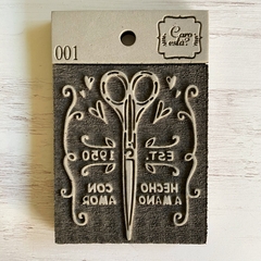 Sello 001 Caro está 8,5x10 Tijera - tienda online