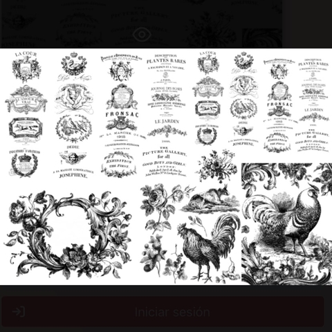 Lamina de papel de seda Stamp 6