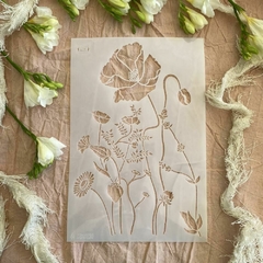 CE 44 Amapola 20x30 Stencil Caro esta - comprar online