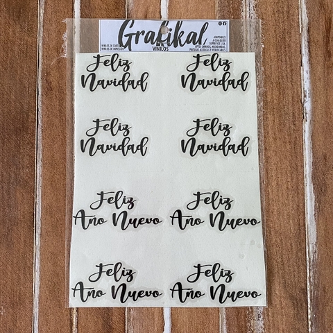 Vinilo Grafikal FELIZ NAV FELIZ AÑO