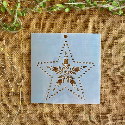 CE 09 15x15 Estrella Stencil Caro esta