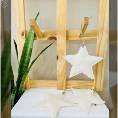 Estrella de lienzo colgante chica Ml