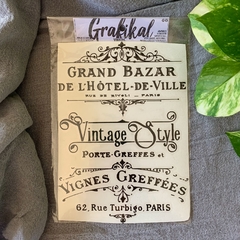 Vinilo Grafikal Carteleria GRAND BAZAR Negro