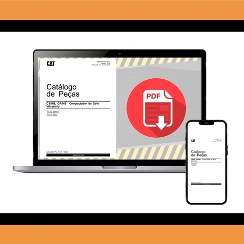 Catálogo de Peças - Rolo Vibratório Caterpillar CS54B / CP54B - comprar online