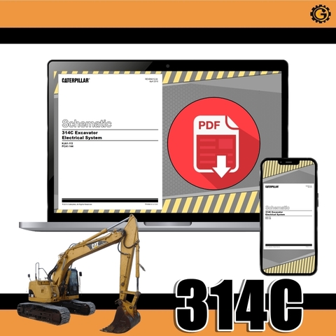 Esquema Elétrico - Escavadeira Caterpillar 314C - comprar online