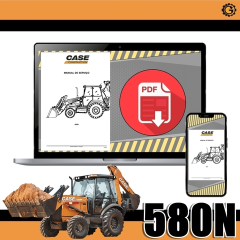 Manual de Manutenção - Retroescavadeira Case 580N - comprar online