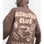BLUSÃO ALONGADO EM MOLETOM COM FORRO FLEECE E ESTAMPA FRENTE E COSTAS CAFÉ - comprar online