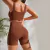 CONJUNTO FITNESS SEM COSTURA CANELADO na internet