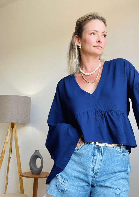 Bata Boho manga ampla - comprar online