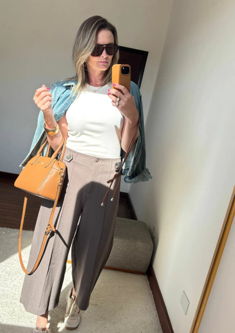 Calça Pantacourt Alfaiataria P - comprar online