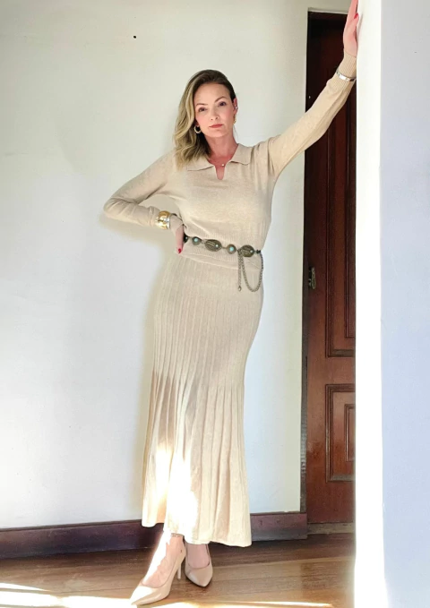 Conjunto Margot bege M - comprar online