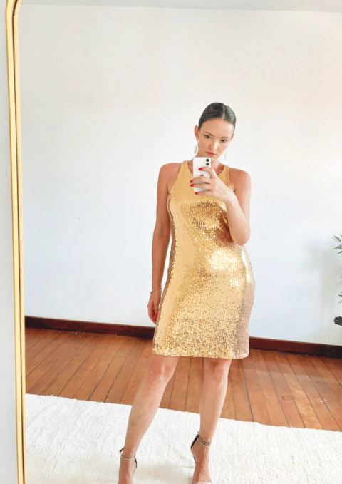 Vestido Regata Paetês