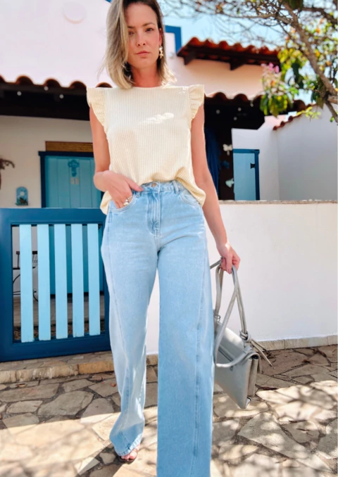 Calça Wide Larissa - comprar online