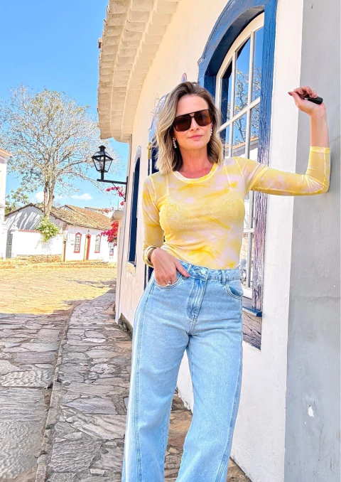 Blusa Tule Tie Dye - comprar online