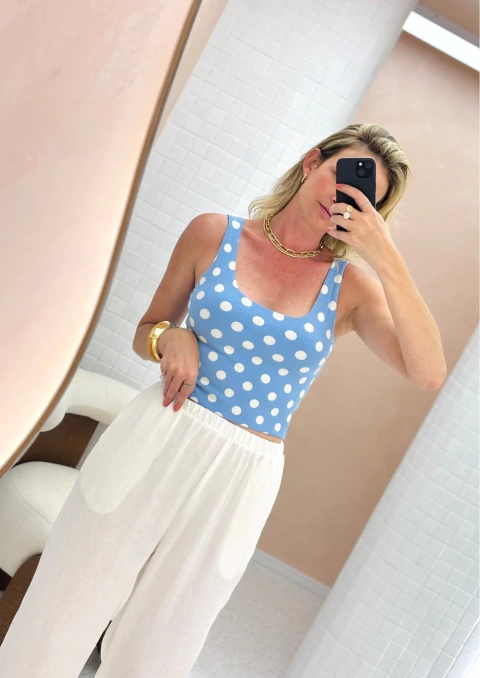 Cropped Poá Vanessa - comprar online