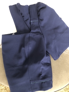 Cropped Alfai Com Detalhe Vivo Karmani (Azul Marinho) - loja online