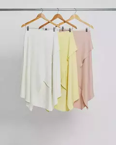 Saia Twill Mídi Assimétrica - TAYLU 