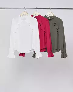 Blusa Viscose Gola Babado - comprar online