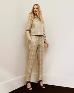 Calça Alf Xadrez Det Vivo Cinto Forrado