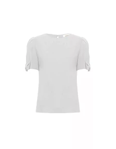 Blusa Viscose Rivera Mg Tulipa Laço Strass Karmani - comprar online