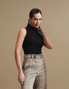 Regata Canelada Algodão Karmani