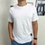 Remera regular lisa blanca