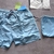 Imagen de Short de baño importado premium bordado celeste 3726