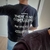 Remera oversize doble estampa Warning negra - Be King