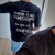 Remera oversize doble estampa Warning negra - comprar online
