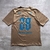 Remera doble estampa oversize Blossom marrón - comprar online