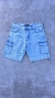 Bermuda cargo mom celeste - tienda online