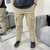 Pantalón cargo de gabardina importada beige - comprar online