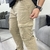 Pantalón cargo de gabardina importada beige - Be King
