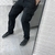 Pantalón cargo de gabardina importada negra