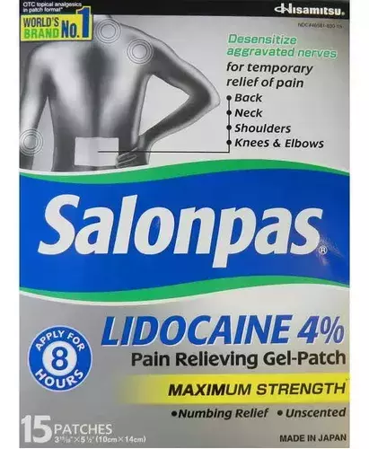 Salonpas Lidocaine 4% Gel-Patch