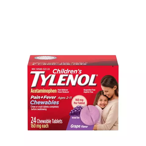 Tylenol para crianças - Mastigáveis