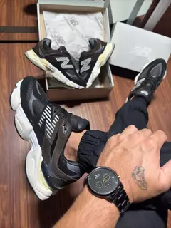 TÊNIS NB 9060 COURO PRETO/MARROM - loja online