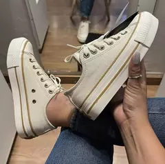 TÊNIS ALL STAR PLATAFORMA AREIA