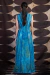 índigo flowered KARMILA line dress - online store
