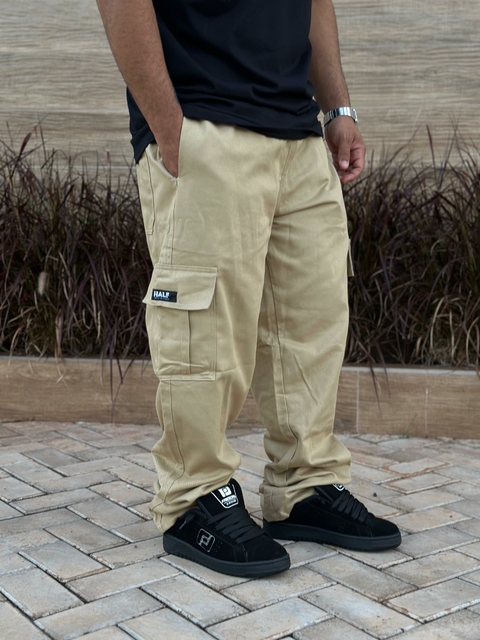 CALÇA CARGO BEGE - HALF