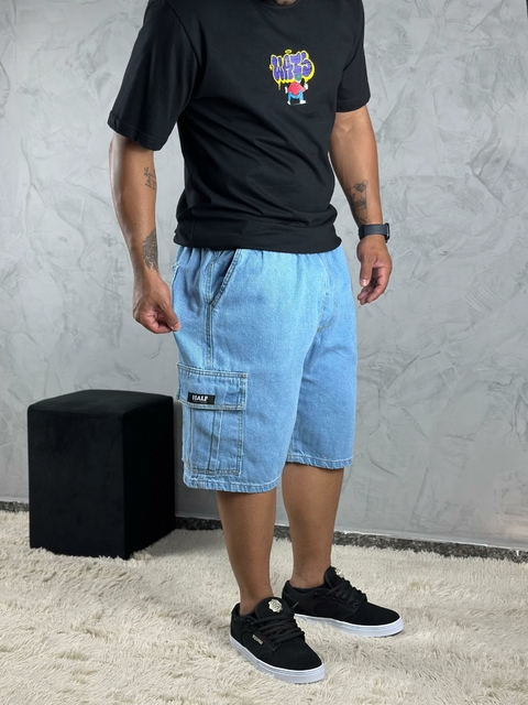 BERMUDA CARGO JEANS CLARO - comprar online