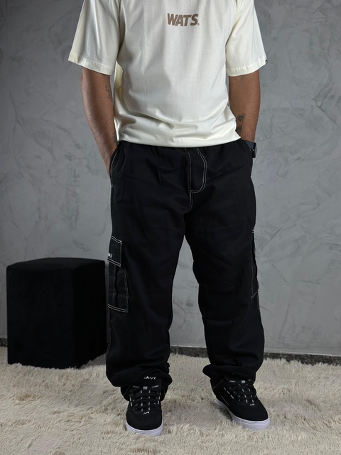 CALÇA CARGO - PESPONTO